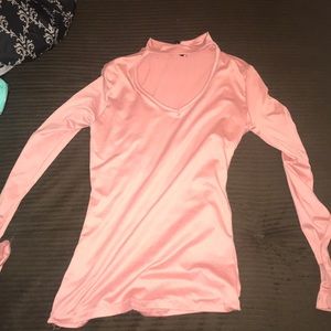 long sleeve cut out shirt